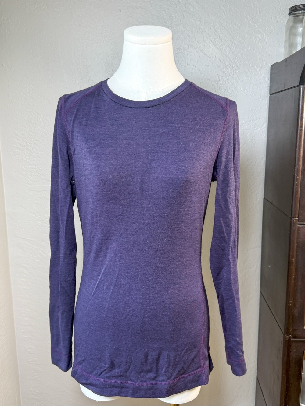 Smartwool Women’s Long Sleeve Crewneck Top in Purple